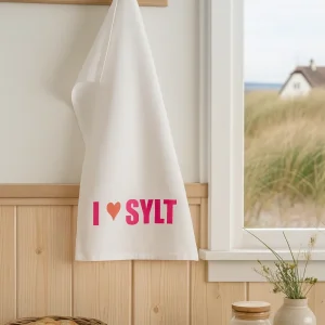 Geschirrtuch *I love Sylt* von 17;30 Hamburg
