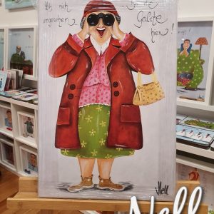 Leinwandbild „Hab mich umgesehen…bin die Geilste hier“ 60cm x 40cm
