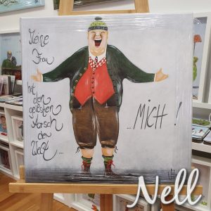 Leinwandbild  „Meine Frau hat den geilsten Arsch der Welt…MICH“  50cm x 50cm
