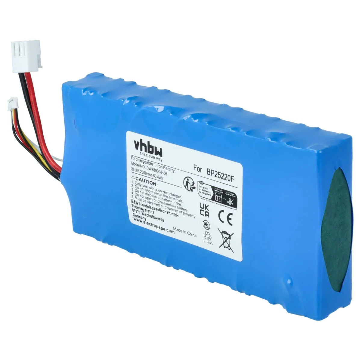 Akku passend für Grundig, Eureka, Beko und Midea Staubsauger – 25,2 V 2000 mAh Li-Ion – Bild 4