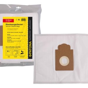 PATONA 10 Staubsaugerbeutel mehrlagig Vlies inkl. Microfilter f. Melitta EIO 80 mit Pappaufsatz Privileg