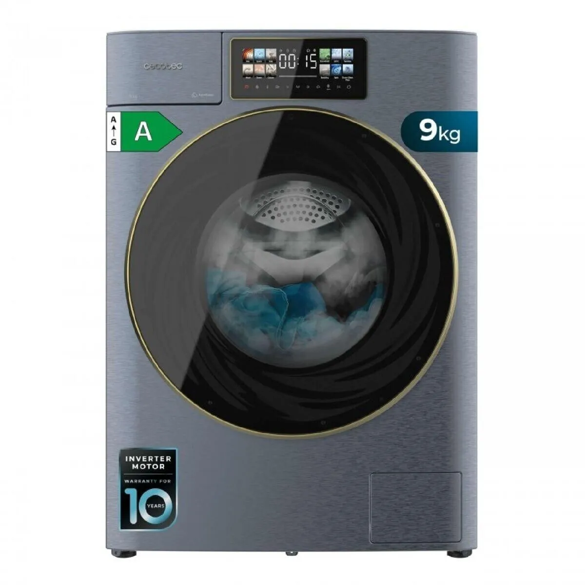 Cecotec Bolero DressCode 9950 Autodose Inverter 3D Ice Blue Waschmaschine – Bild 2