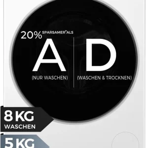 Haier HWD80-BP14637T Waschtrockner
