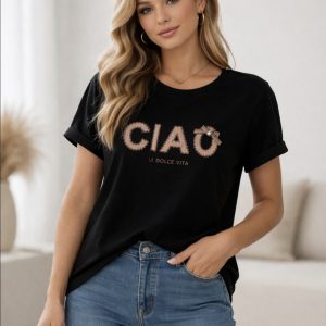 Damen T-Shirt Ciao