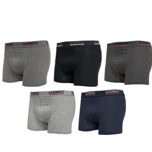 Uomo Herren Boxershorts Unterhosen Retro 5er Pack verschieden Farben EF281