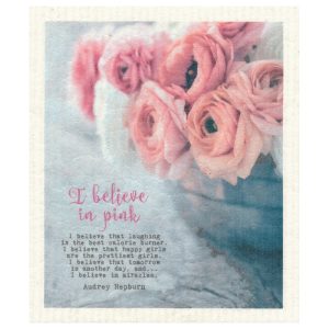 Dishcloth Believe in Pink