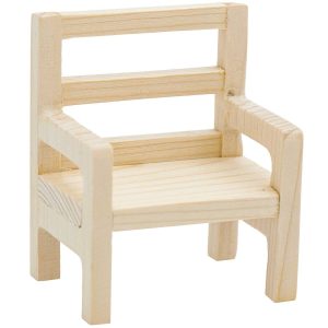 Miniatur-Stuhl aus Holz für die Wichteltür