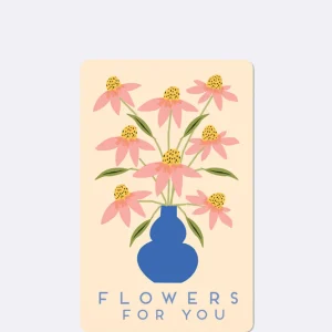 Karte *Flowers for You*