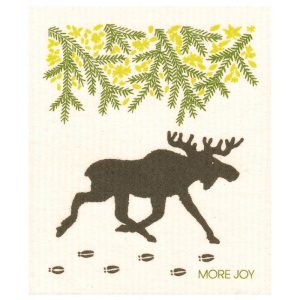 Dishcloth Moose Forest