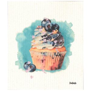 Schwammtuch Blaubeer-Cupcake