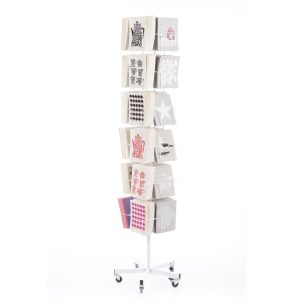 Kitchen cloth/Card rack, tall 24 pockets