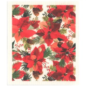 Schwammtuch Poinsettia