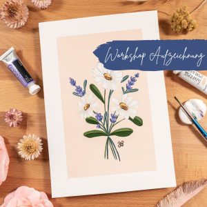 Gouache Margeriten & Lavendel [Digital]