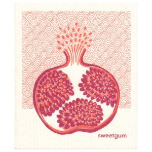 Sweetgum dishcloth Pomegranate