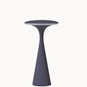 Kabellose LED Tischlampe Dunkelgrau – dimmbares Designlicht für Terrasse & Zuhause
