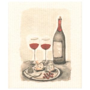 Tiskirätti Viini ja juustotarjotin, Sari’s Artwork