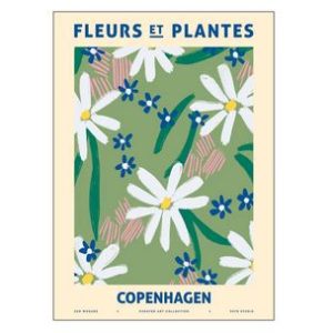 Poster *Fleur et Plantes -Copenhagen* Zoe Wodarz 50×70 cm