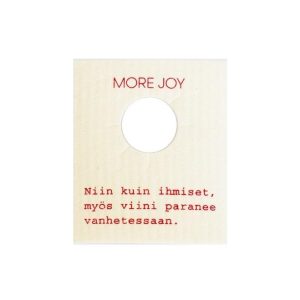 Wine Bottle Neck Tag Niin kuin ihmiset Red