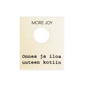 Pullokaulus Onnea ja iloa uuteen kotiin