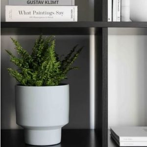 Übertopf *Flat* hellblau Steingut von o cactuu Portugal